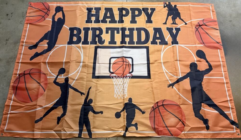 Basketball Themed Birthday Party Decoration Backdrop